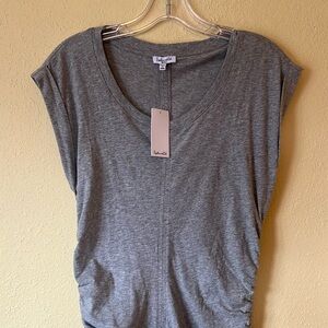 NWT - Splendid - Grey Dress Sleeveless - Hip & Booty Rouching - Size S